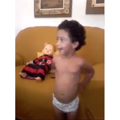 Figurinha: Criança torcedora