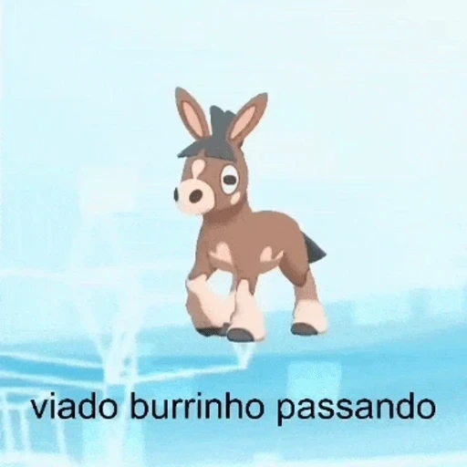 Figurinha: Viado burrinho passando