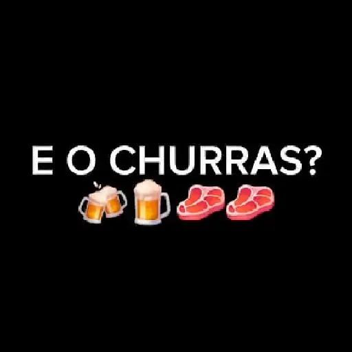 Figurinha: E o churras?