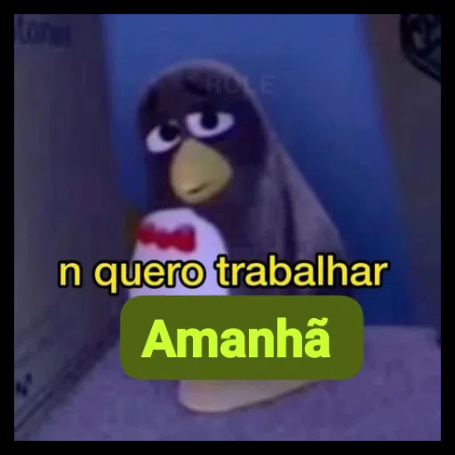 Figurinha: N quero trabalhar Amanhã