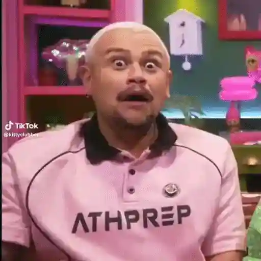 Figurinha: Homem expressando surpresa e choque