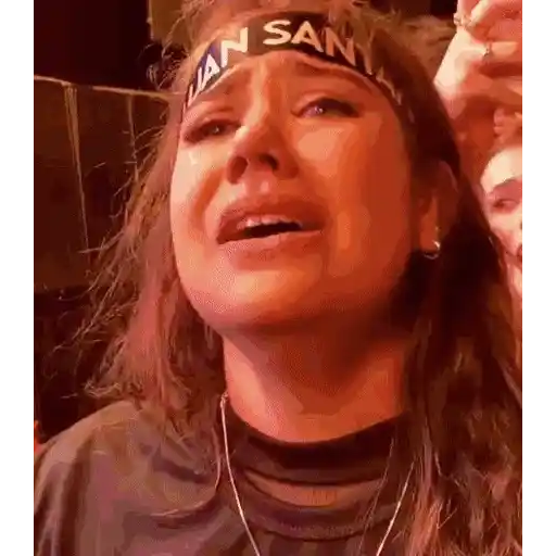 Figurinha: Chorando no Show