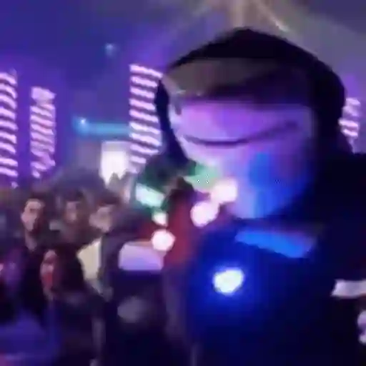Figurinha: Personagem dançando em festa