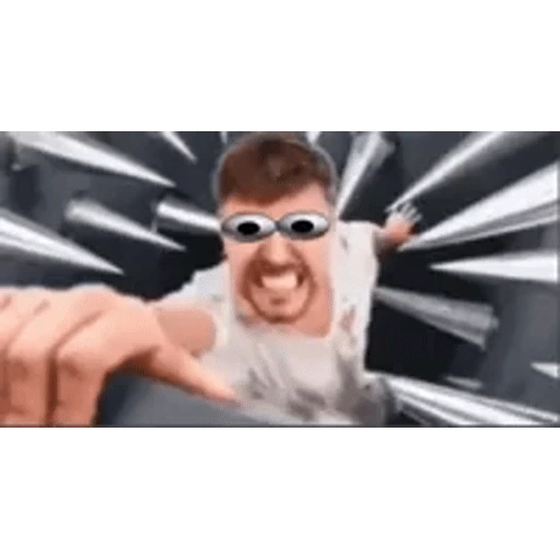 Figurinha: MrBeast com olhos de boneco