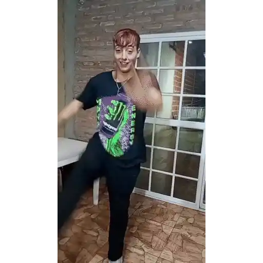 Figurinha: Rapaz fazendo flexão