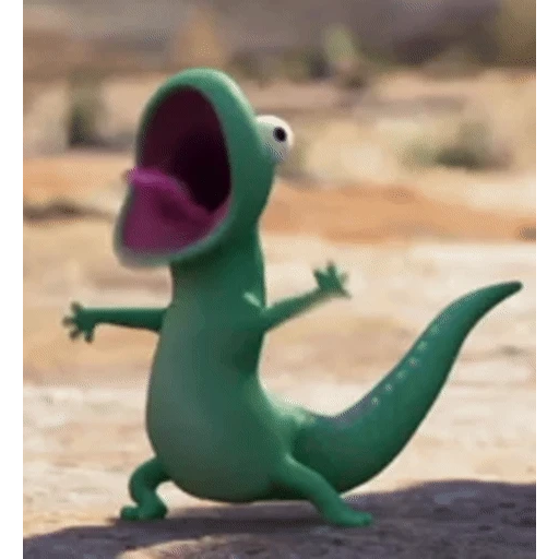 Figurinha: Lagarto gritando