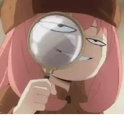 Figurinha: Anya detetive