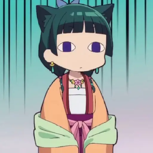 Figurinha: Personagem com orelhas de gato