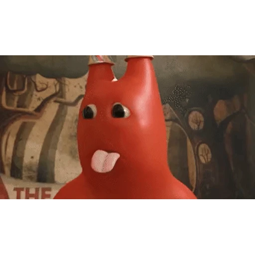 Figurinha: Monstro Vermelho Triste