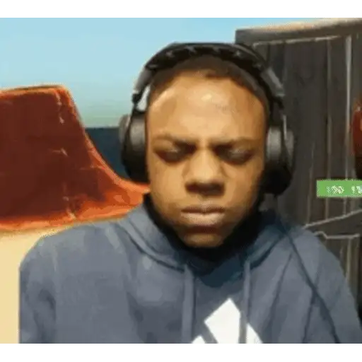 Figurinha: Alegria de streamer no jogo