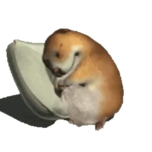 Figurinha: Hamster dormindo