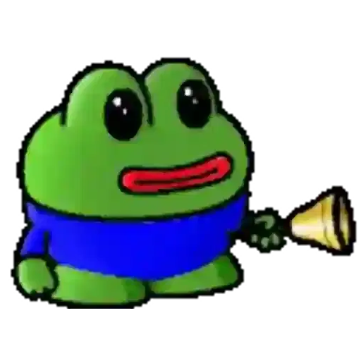 Figurinha: Pepe Sapo Tocando Sino