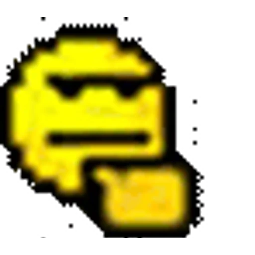 Figurinha: Emoji amarelo falando