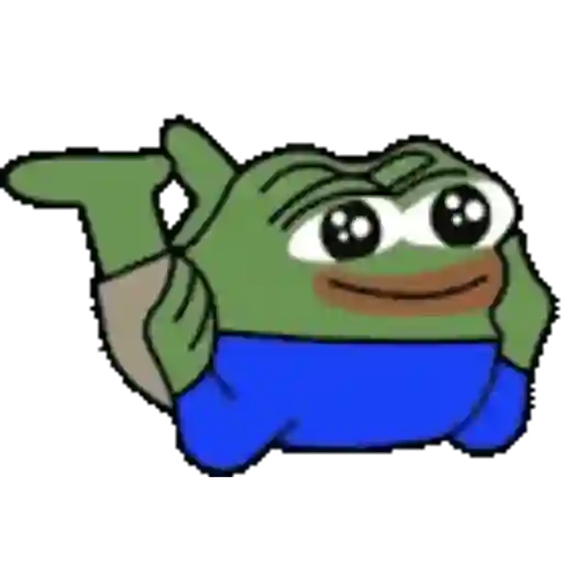 Figurinha: Pepe fofo deitado