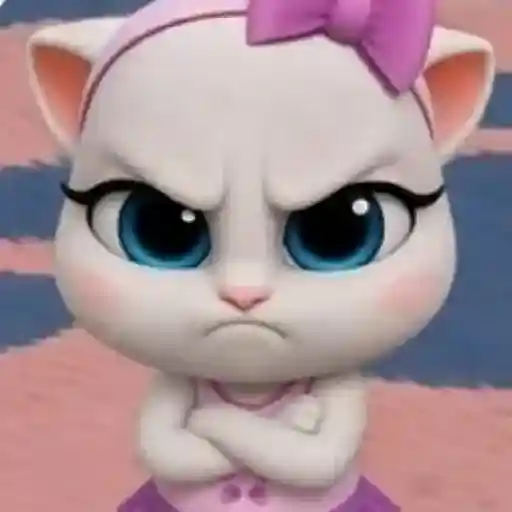 Figurinha: Angela Irritada