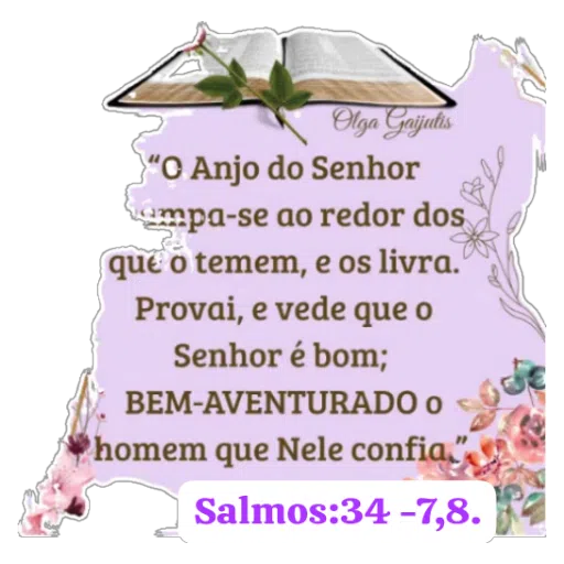 Figurinha: Anjo do Senhor Livra Quem o Teme