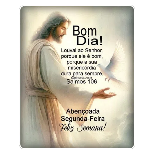 Figurinha: Bom Dia com Jesus