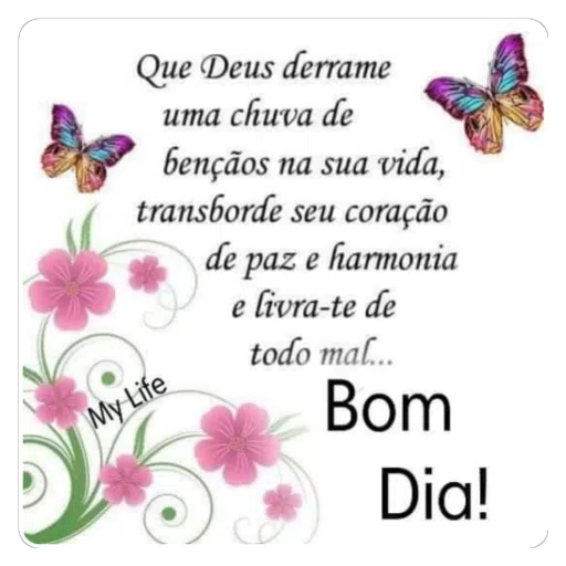 Figurinha: Bom Dia com Bênçãos
