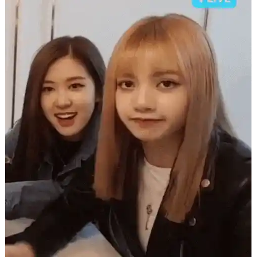 Figurinha: Lisa e Rosé fazem carinhas engraçadas