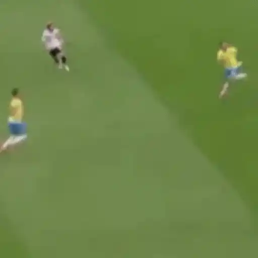 Figurinha: Neymar rolando no campo