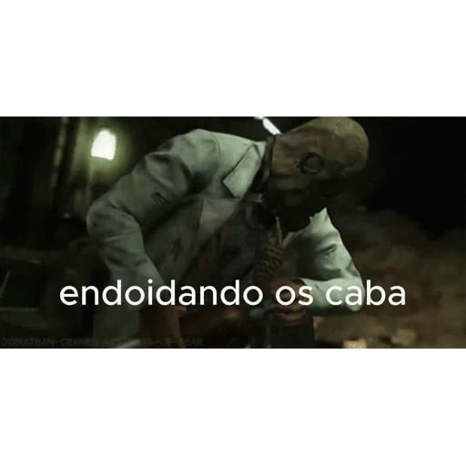Figurinha: Espantalho soltando gás do medo