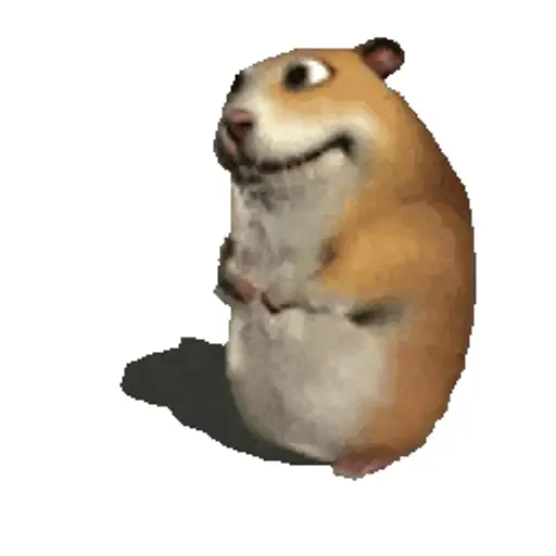 Figurinha: Hamster Rindo Muito