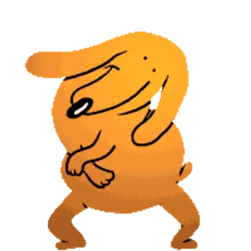 Figurinha: Cachorro Dançarino