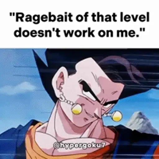 Figurinha: Vegito debochado