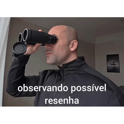 Figurinha: Observando possível resenha