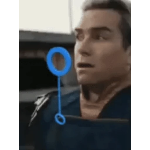 Figurinha: Homelander soprando bolhas