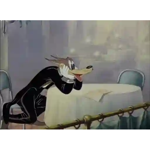 Figurinha: Lobo Apaixonado