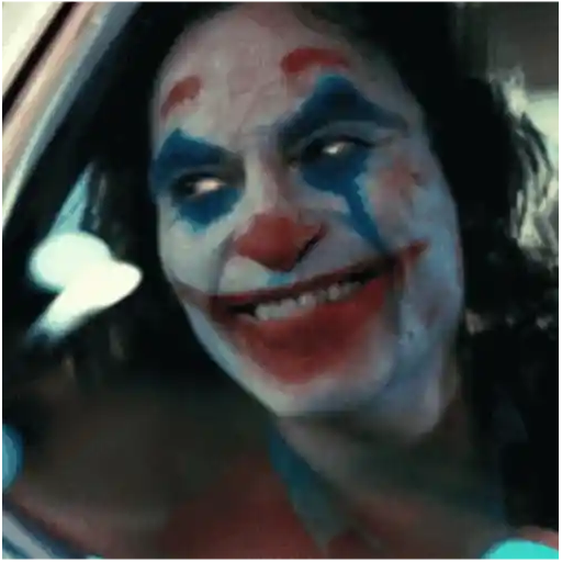 Figurinha: Coringa no carro