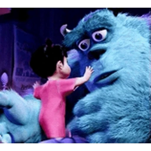 Figurinha: Sulley e Boo se despedem