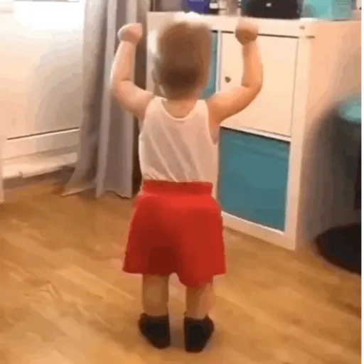 Figurinha: Bebê Dançando com Vibração