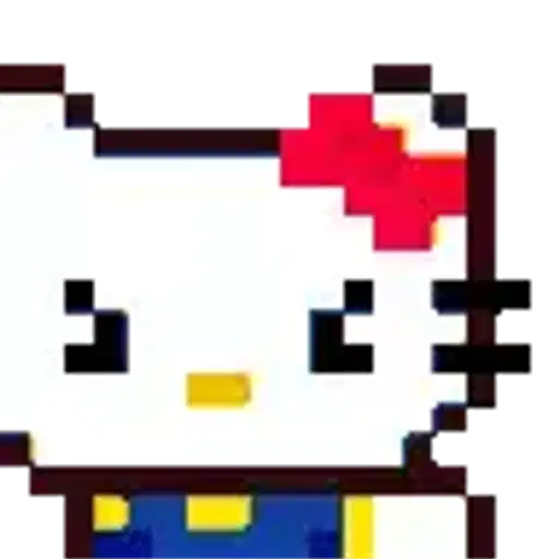Figurinha: Hello Kitty animada em pixel art