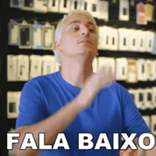 Figurinha: Fala Baixo