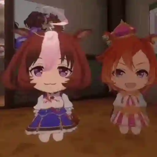 Figurinha: Dancinha das garotas chibi