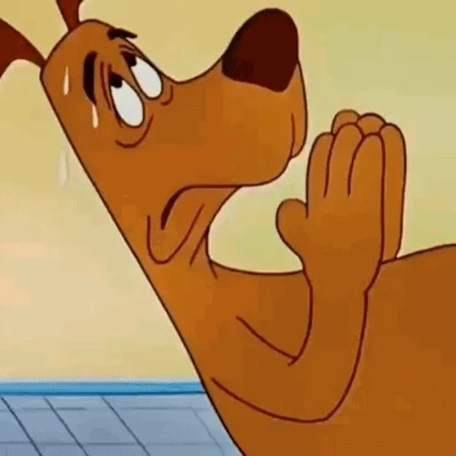 Figurinha: Scooby-Doo rezando