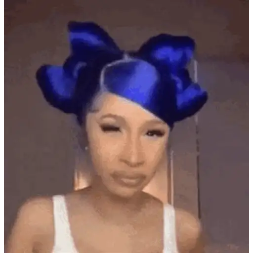 Figurinha: Cardi B Piscando