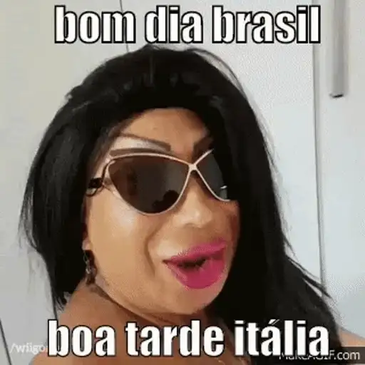 Figurinha: Bom dia Brasil, Boa tarde Itália