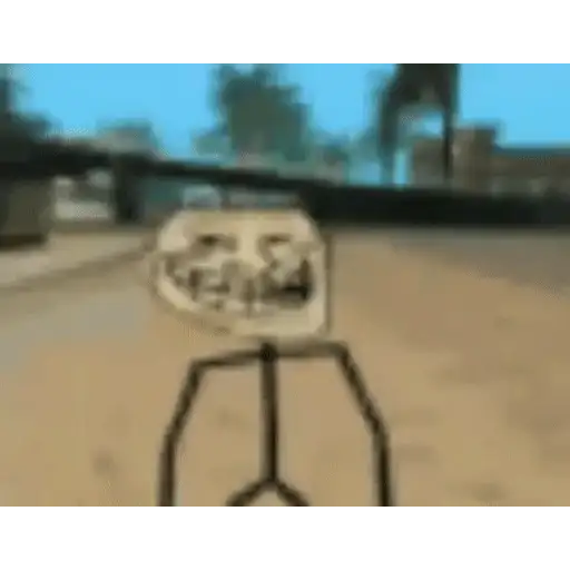 Figurinha: Trollface em San Andreas