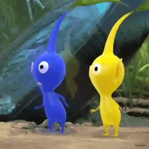 Figurinha: Pikmin dançando