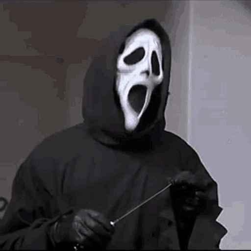 Figurinha: Ghostface assustado