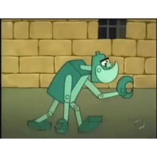 Figurinha: Robô Andando