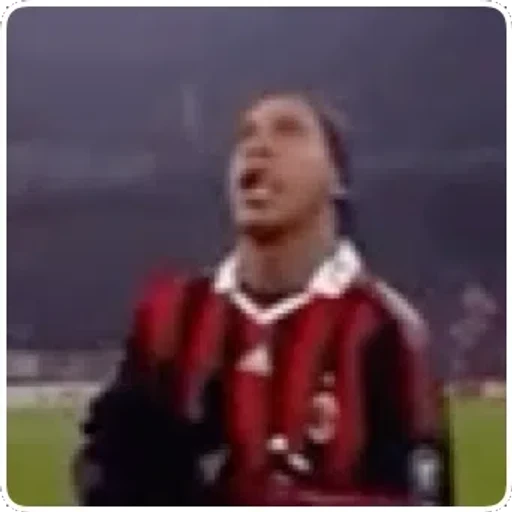 Figurinha: Ronaldinho Gaúcho mostrando a língua