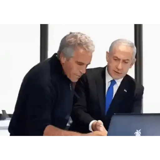 Figurinha: Epstein e Netanyahu