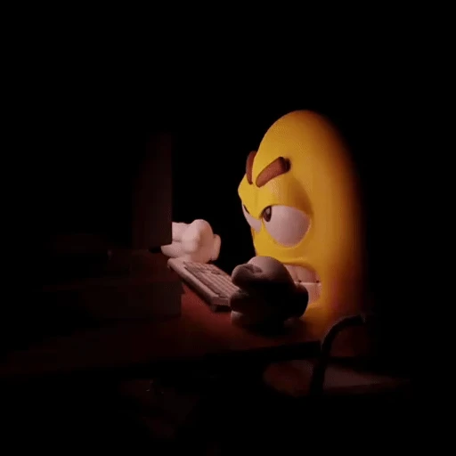 Figurinha: M&M revoltado
