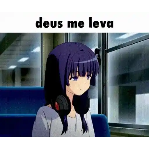 Figurinha: Deus me leva