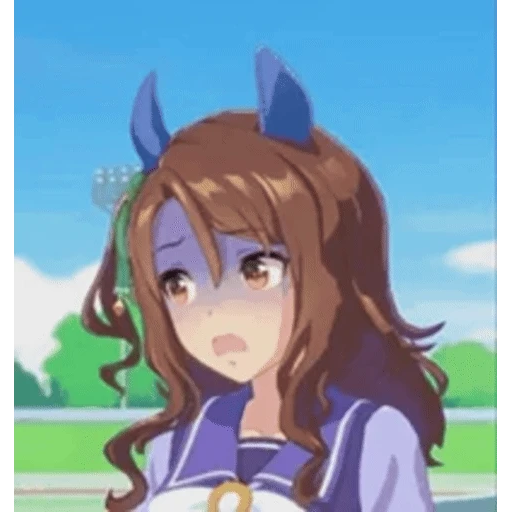Figurinha: Garota Anime Assustada