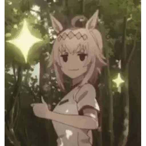 Figurinha: Garota Anime com Polegar